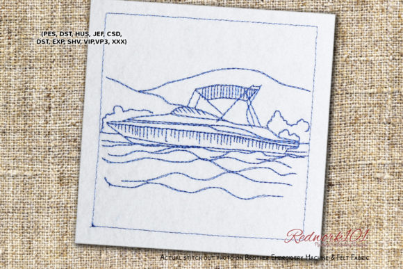 Deck Boat Redwork: A Hands-On Review for Embroidery Designers