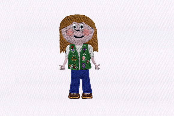 Little Scout Girl: A Design Worth Adding to Your Embroidery Collection